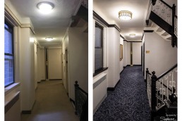 sygrove associates, before and after hallway redesign